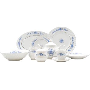 Royal Rose 45-Piece Dinnerware Set